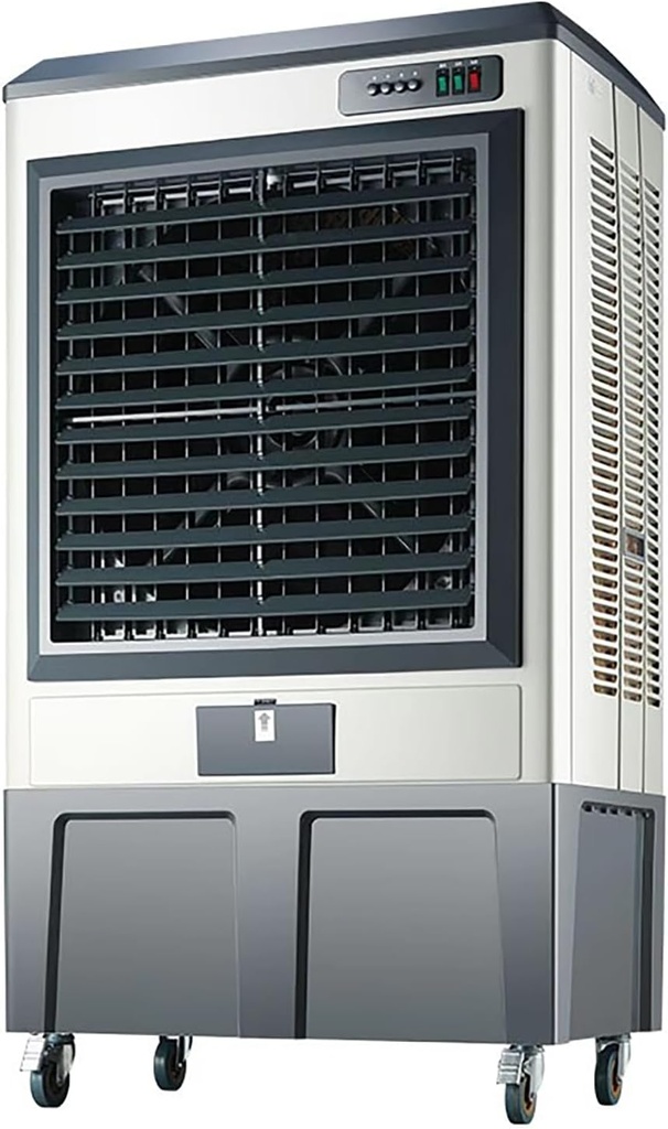 Swamp Cooler, Evaporative Air Cooler for 1600 Sq.ft of Space, with Continuous Auto Fill, 255L Water Tank, 120° Oscillation, Cooling Fans for Outdoor, Indoor, Garage 1.8M