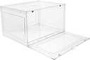 Large Clear Bread Storage Container for Kitchen Countertop Versatile Bread Box with Cover for Organizing Baked Goods Snacks and Kitchen Cutlery Prevents Moisture