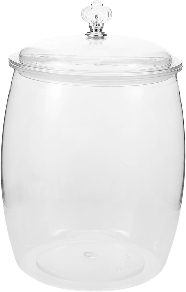 64oz Sealed Plastic Jar with Lid Airtight Candy and Cookie Container for Home Storage Clear Treat Holder for Kitchen Organization and Party Use