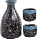 Japanese Style Porcelain Sake Wine Set Japanese Concise Sake Set Cups Bowl Ceramic Retro Classic Wine Glass Set