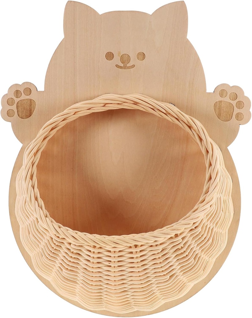 Fruit Basket Hanging Rattan Wall Fruit Baskets for Kitchen Vegetable Holder