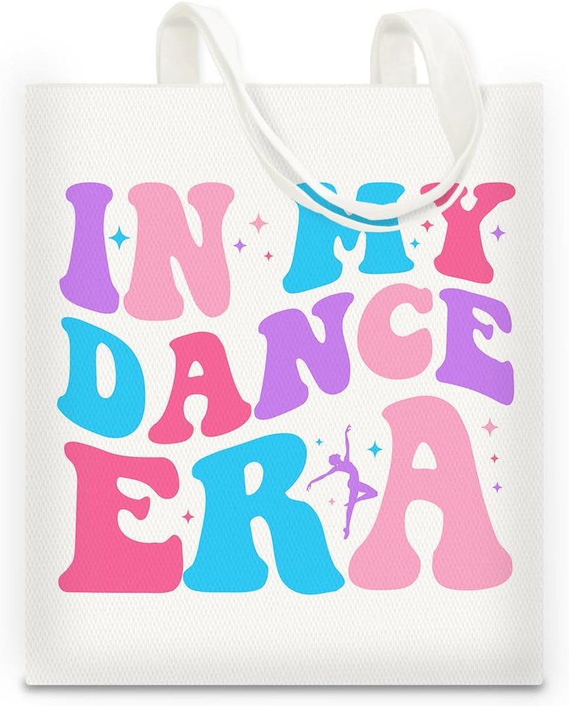 Dancer Gifts for Women Dance Tote Bag in My Dance Era Canvas Tote Bag Ballet Dancing Gifts