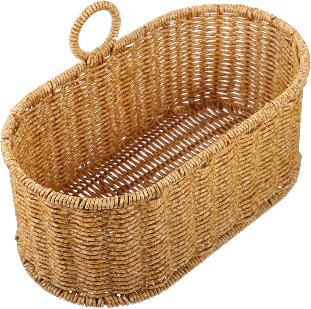 TIDTALEO Ginger Storage Basket Wall Hanging Woven Basket for Fruits and Vegetables Stylish Kitchen Organizer Easy to Install for Home and Garden Decor