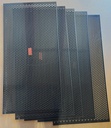 Black Plastic Perforated Tiles, 2'x4' (2)