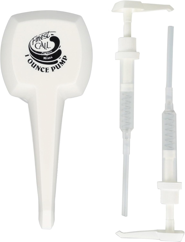 Finest Call 1 oz Bar Syrup Pump Dispenser for 1 Liter/33.8 FL OZ Bottle (Pack of 3)