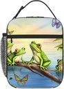 Lunch Box for Women Butterflies Lake Water Lunch Bags for Men Lunchbox Insulated Lunch Bag Reusable Lunch Boxes