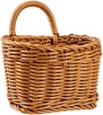 XISAOK Kitchen Storage Basket with Handle Hand-Woven Hanging Baskets for Living Room Fruit Flower Sundries
