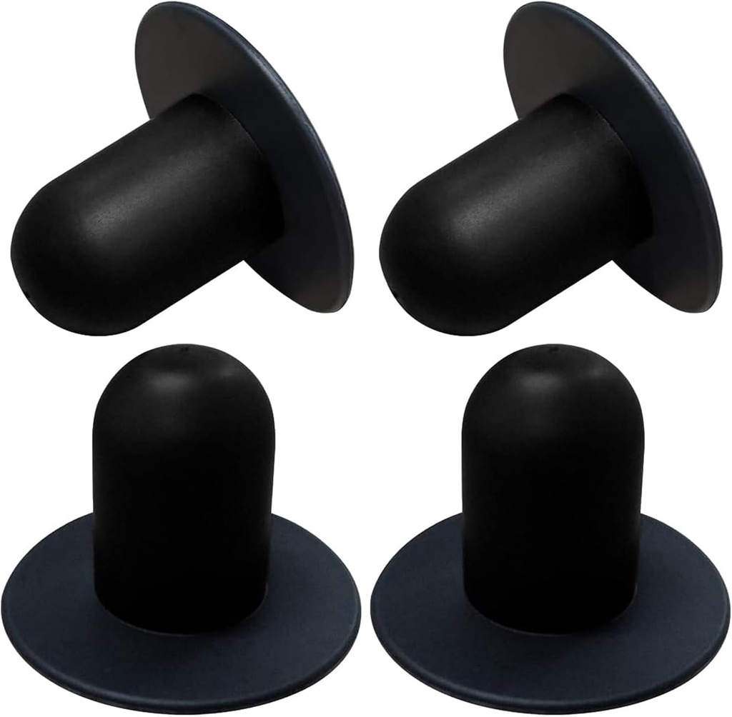 4 PCS Swimming Pool Pump Strainer Hole Plug Replacement for Bestway & Intex Pools Ground Swimming Plug Wall Plug Stopper (Black)
