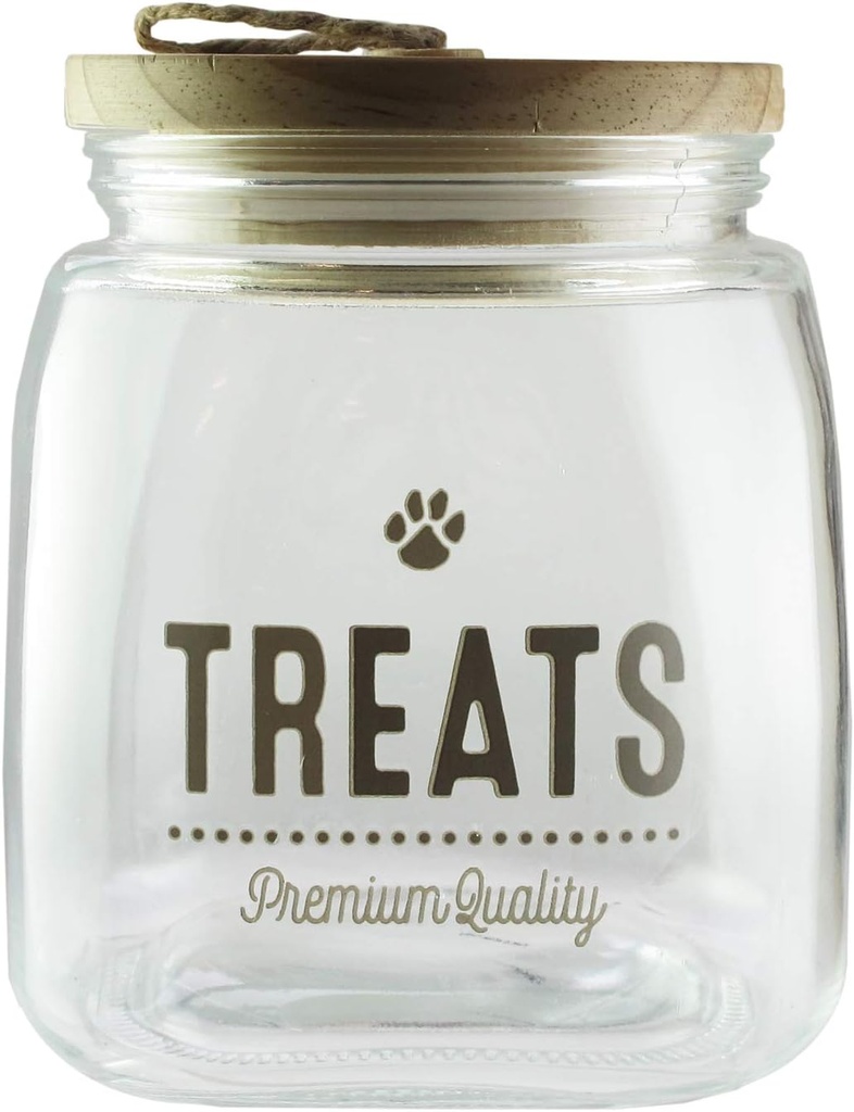American Atelier Pets Covered Jar 5.5x8.8" Clear