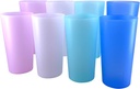 AOYITE Unbreakable 26 oz Plastic Tumblers Drinking Glasses - Lightweight Reusable Dishwasher Safe Cups - BPA Free Everyday Drink Cups set of 8 for Kids Kitchen Patio Outdoor