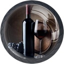 Bottle of Red Wine Grapes and Wooden Barrel 4 Pcs Crystal Glass Cabinet Dresser Knobs Drawer Door Cabinet Knobs Pull Handles for Kitchen Bathroom Unique
