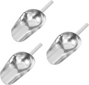 3pcs Stainless Steel Ice Shovel Multi-purpose Scoops for Ice Flour Sugar for Home Bar Buffet