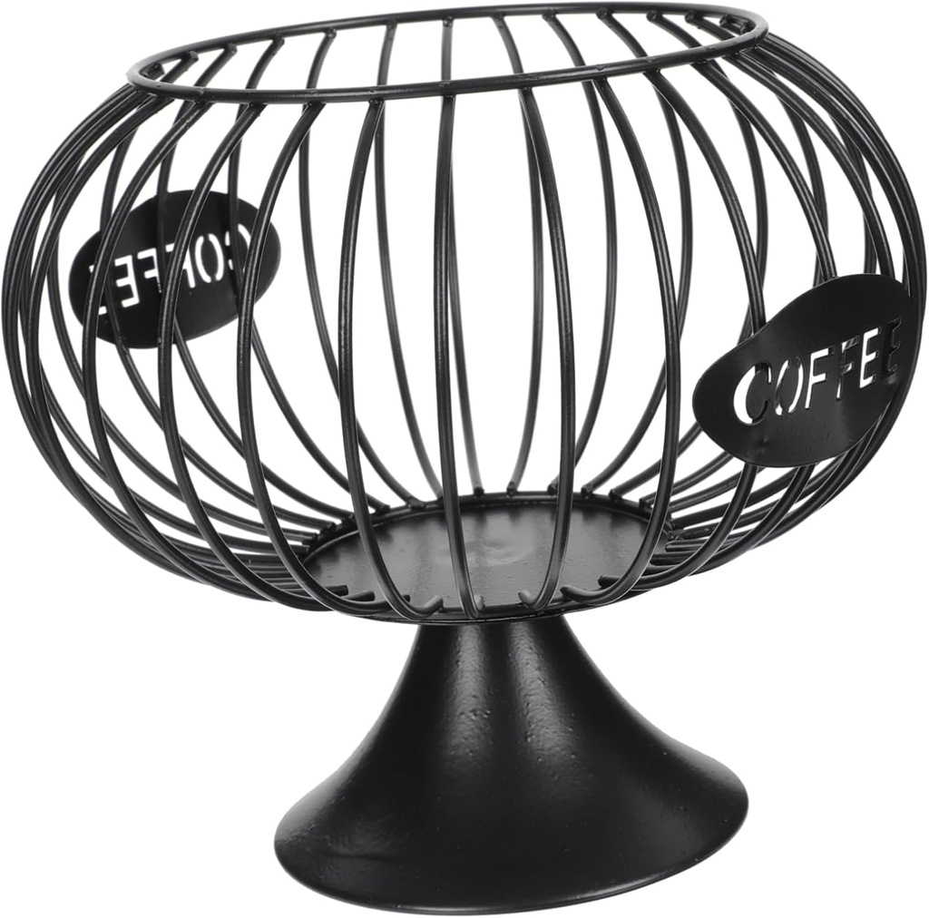 Capsules Storage Stand Coffee Holder Iron Basket Snacks Fruit Holder Portable