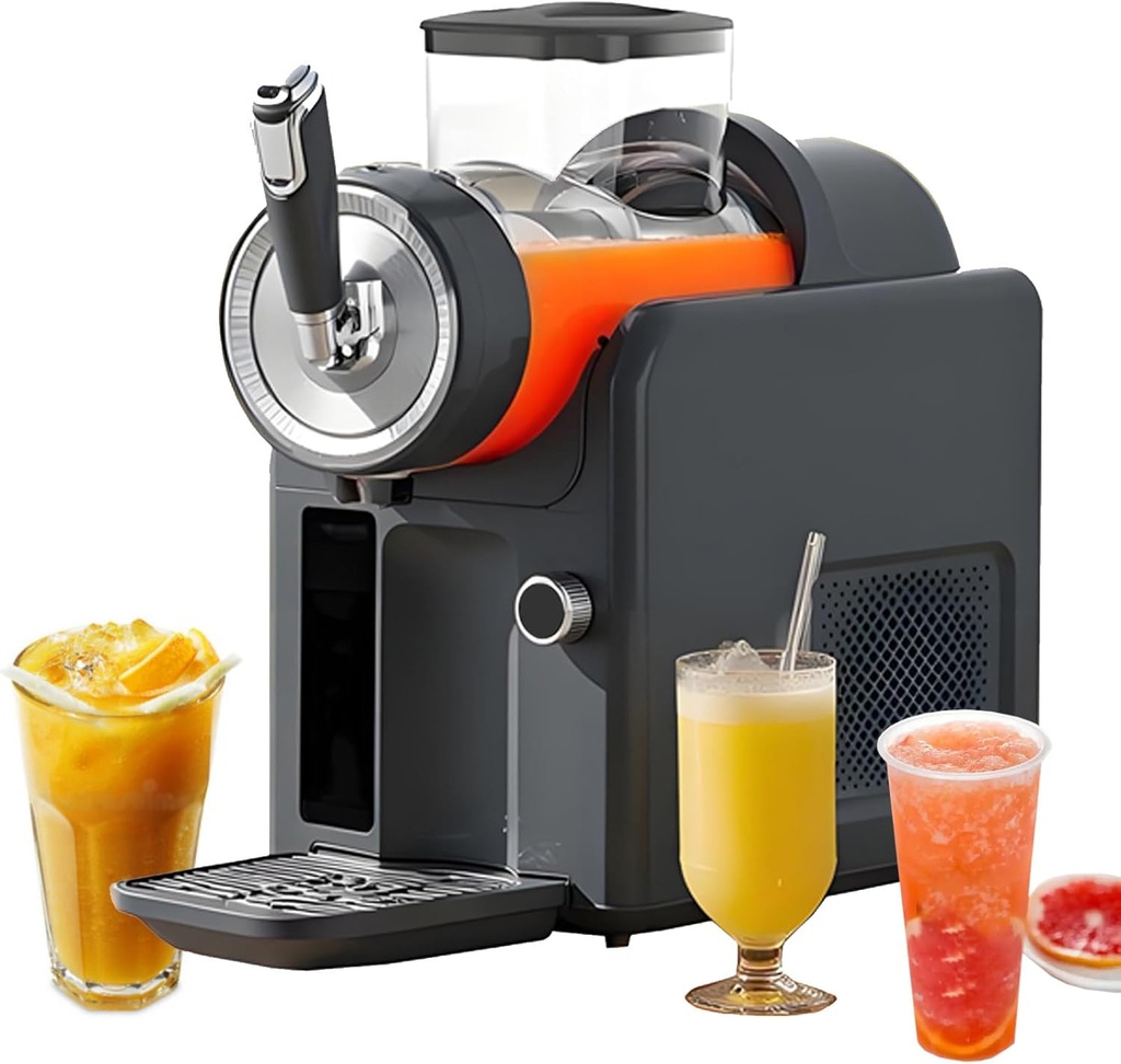 1.8L Fro-Zen Drink Maker, Slushie Machine Soft Serve Ice Cream Machine with 5 Preset Programs, Auto Cleaning for Margarita, Frappe, Milk Shakes Margarita Smoothie, Slush, and More