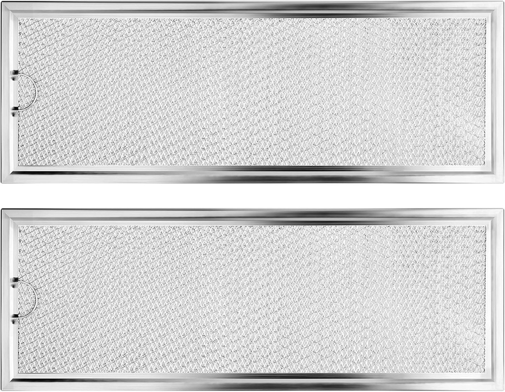 2Pcs Microwave Grease Filter Replacement for GE WB06X10288, Microwave Filter Replacement 13" x 4.7" Grease Filter Replacement