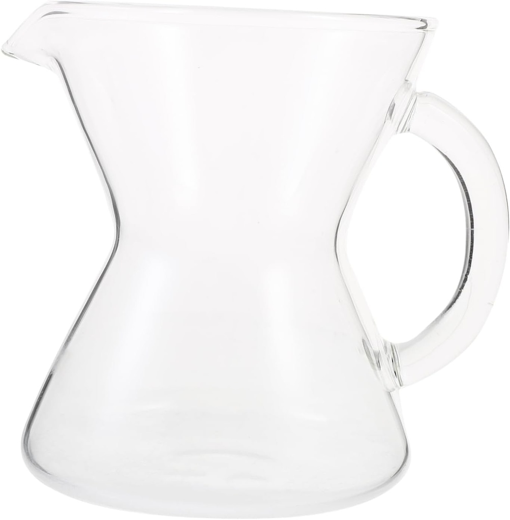 BESTOYARD Glass Pitcher Coffee Kettle Stovetop Pot Mini Ear Coffee Pot Heat-resistant Beverage Jug for Tea