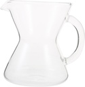 BESTOYARD Glass Pitcher Coffee Kettle Stovetop Pot Mini Ear Coffee Pot Heat-resistant Beverage Jug for Tea