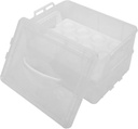 Cake Carrier Box Handle Transparent Two Dessert Container for for Parties and Events and Stylish Cake Packaging