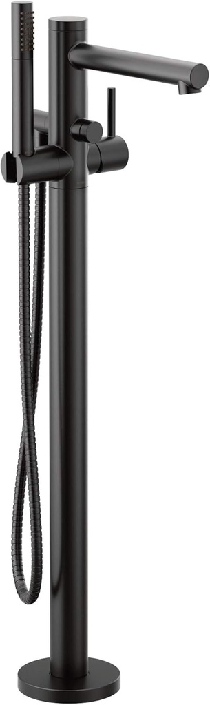 Moen 395BL Align One-Handle Freestanding Floor Mount Tub Filler with Handshower, Matte Black