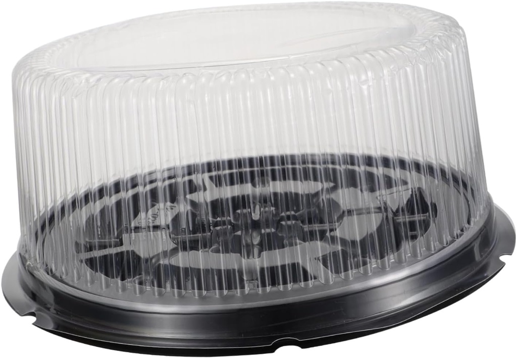 5pcs Transparent Cake Carrier Boxes Single Dessert Packing Container with Support Design Safe Material for Bakery Use for Weddings and Parties