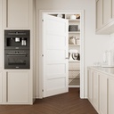 30''x80'' 5-Panel Solid Core Interior Door Slab Shaker, Pre-Built Panel for Barn Doors, Pocket Doors, French Door, for Pantry, Bedroom, Closet, Laundry & Bathroom, White Prefinish&Paintable