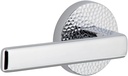 Viaggio 625249 Circolo Hammered Rosette Single Dummy with Lusso Lever in Bright Chrome