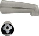 Westbrass E5074-1F-20 7" Reach Wall Mount Tub Spout for Copper Pipe, Stainless Steel