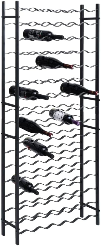 YAFF Wine Rack,Wine Storage Cabinet Shelf,Freestanding Iron Wine Rack for Wine Cellar,Bar,Kitchen,Dining Room,16 Tiers-96 Bottles