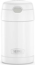 Thermos 16 oz. Vacuum Insulated Stainless Steel Food Jar with Spoon - White