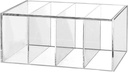 Clear Acrylic Coffee Capsule Holder 4 Compartment K Cup Box Tea Bag Storage Organizer Coffee Bar Accessories Kitchen Storage
