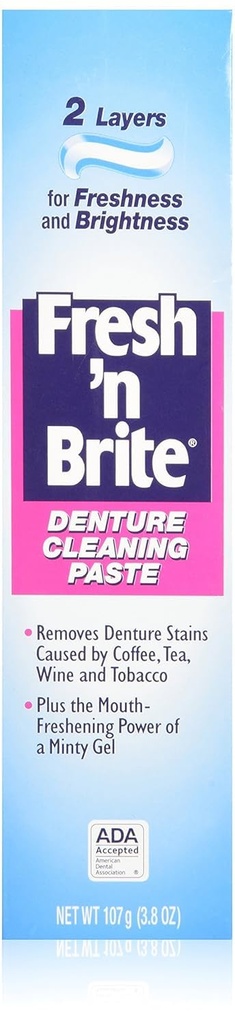 Stim-U-Dent Fresh'n Brite Denture Cleaning Paste, (1Pack)