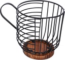 Coffee Basket Organizer Sturdy Iron Storage Rack for Desktop Multipurpose Countertop Organizer for Coffee Capsules Snacks and Tea Bags for Home and Office Use