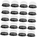 Healifty 100Pcs Transparent Polygonal Cake Containers with Black Base and Lids Cut Moon Cake Boxes for Wedding Shower Christmas Party Packaging and Gift Display