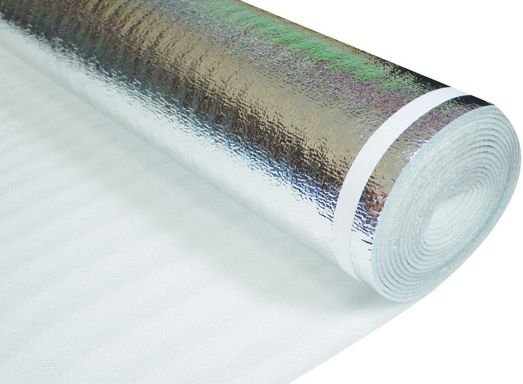 400sqft 3mm Thick 3-in-1 Advanced Thermal / Acoustics Plus Foam UNDERLAYMENT with self-Sealing Lip and Tape - Laminate, Vinyl, WPC, SPC, Bamboo, Engineered, and Solid Hardwood Floor