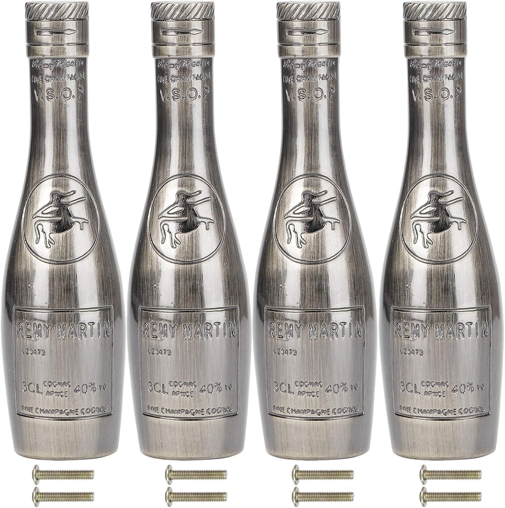 105mm Drawer Pulls and Knobs 4 Pack Wine Bottle Shaped Cabinet Handles 105mm Cabinet Knobs Kitchen Cabinet Pulls Cupboard Door Handle Knobs Drawer Dresser Pulls Decorative Knob Drawer Pulls Bronze