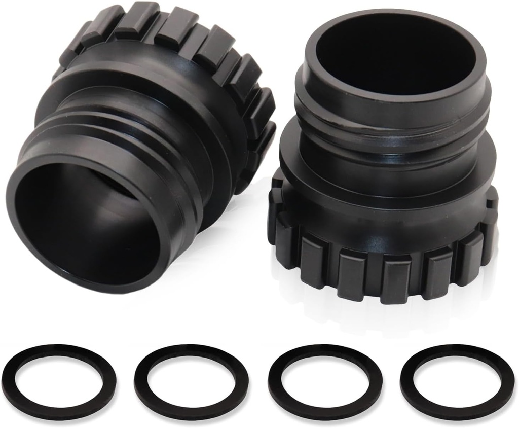 2PCS Quick Connect Soda Bottle Adapter Compatible with Terra Art OneTouch Soda Machine, Crystal Glass Bottle Adaptor Cap Fit for 0.7L Stream Soda Machine Quick Bottle Adapter Cap