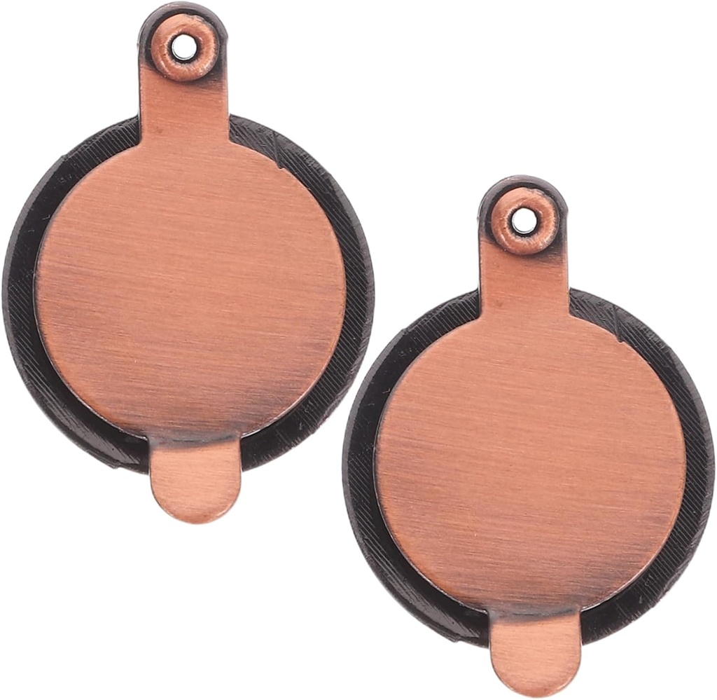 Gadpiparty 2pcs Copper Peephole Covers for Front Installation Privacy Accessory -Peeping Door Viewer Suitable for Home and Office Use Protects Your Privacy and Security