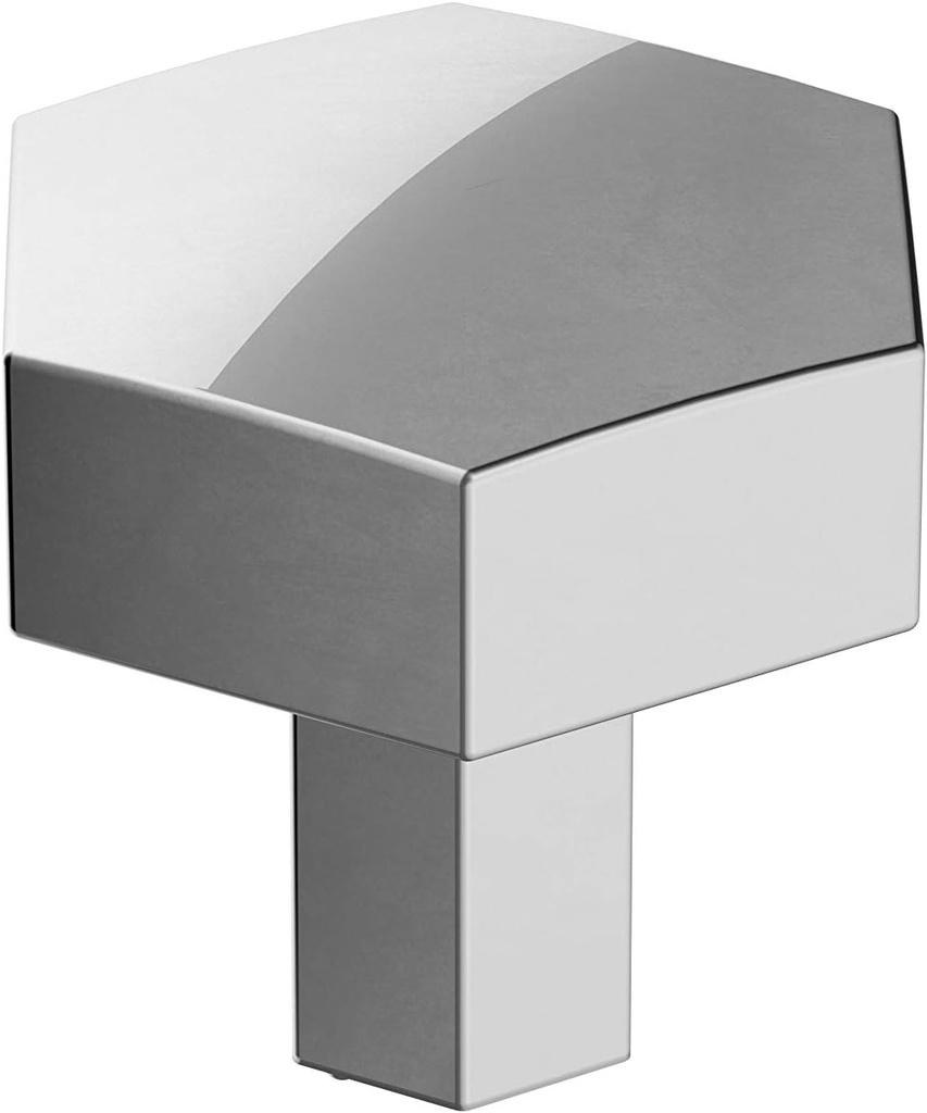 Amerock | Cabinet Knob | Polished Chrome | 1-1/4 inch (32 mm) Diameter | Caliber | 1 Pack | Drawer Knob | Cabinet Hardware