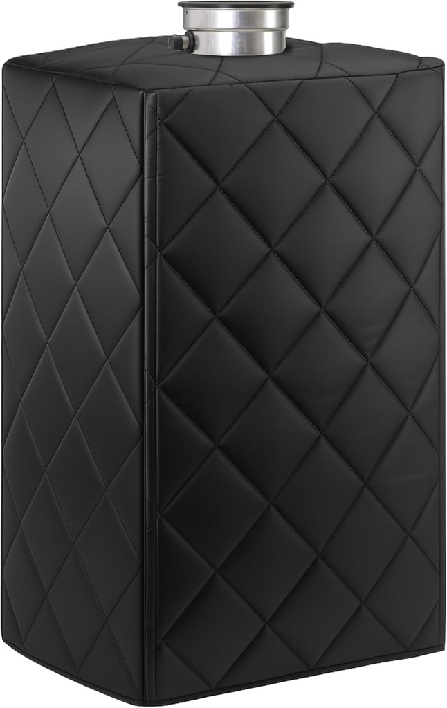 moonoom 30'' x 20.8'' Tankless Water Heater Cover with Touch Fastener, Thickened Water Heater Enclosure Cover, Outdoor Electric Water Heaters Protective Covers for Freezing Weather Insulation (Black)