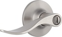 Miseno MLK3011 Torry Wave Privacy Door Lever Set - Satin Nickel