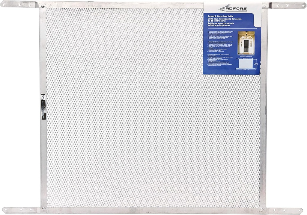 ADFORS Screen & Storm Door Grille, 24" x 30", Silver