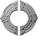 Ekena Millwork CM09BN2 9"OD x 4 1/8"ID x 5/8"P Benson Ceiling Medallion, Fits Canopies up to 4-1/8", 2 Piece