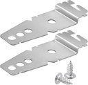 2 Pack 8269145 Dishwasher Mounting Bracket with Screws - Fit for Whirlpool Kenmore Kitchen-Aid Dishwasher, Replace WP8269145 WP8269145VP Undercounter Dishwasher Bracket 365 Days Warranty by Beaquicy