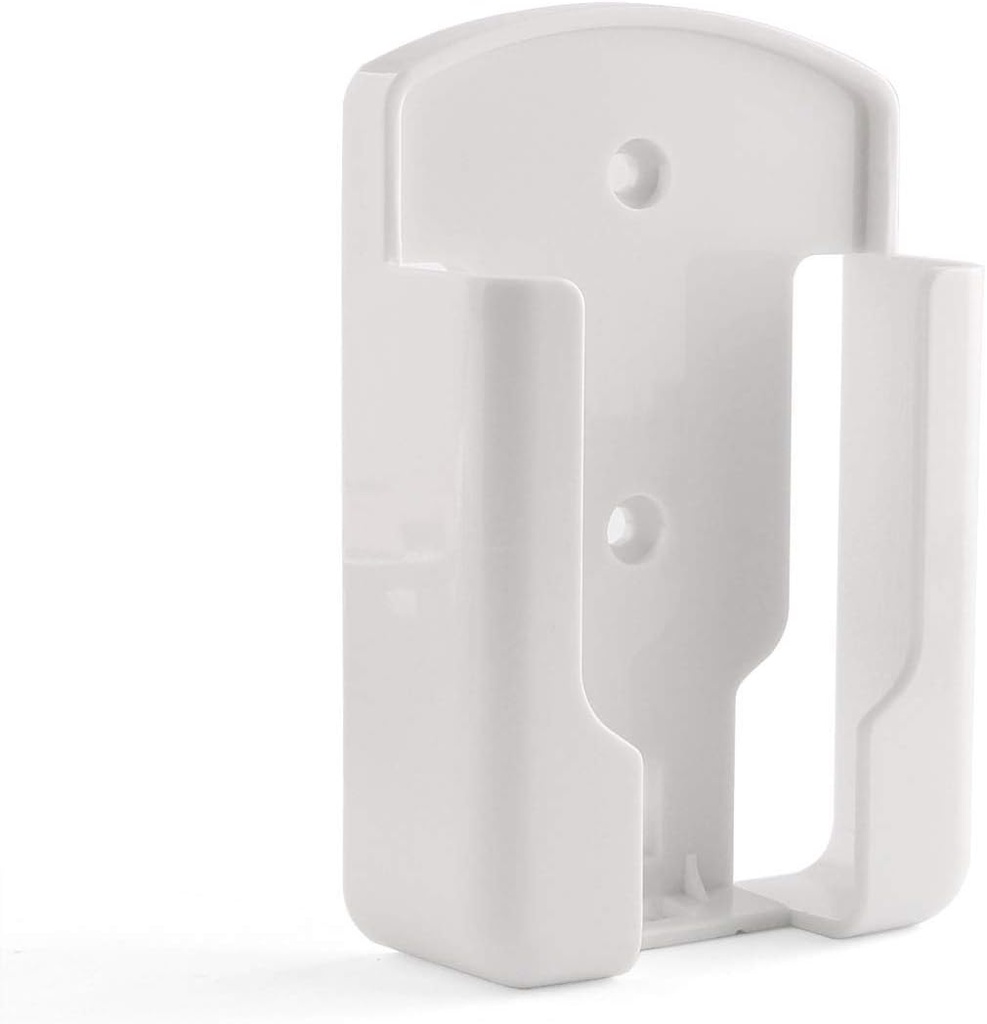 E-outstanding Remote Control Rack Holder White Wall-Mounted Organizer Self Adhesive Media Storage Box Case for Air Conditioner Controller