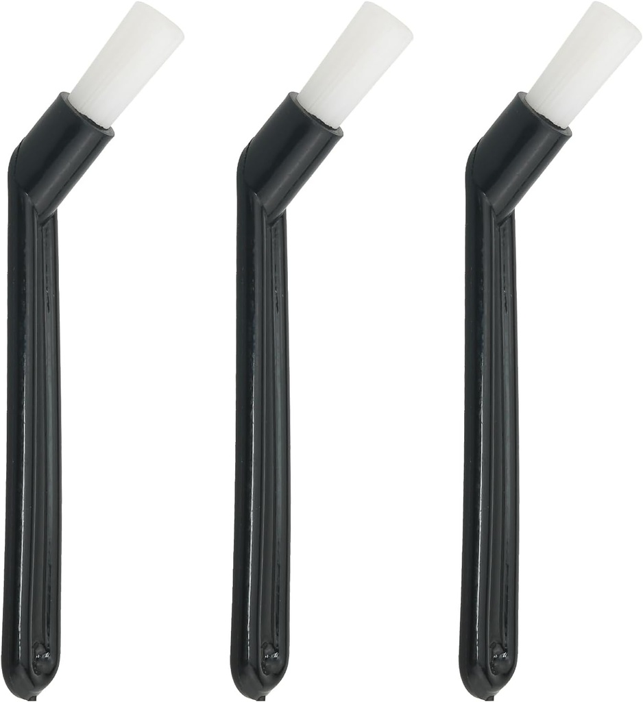 3PCS Coffee Machine Cleaning Brush Semi Automatic Bent Nylon Bristle Brush 25x10mm/0.98 x 0.39 inches Cleaning Brush Used for Coffee Grinders Milk Frothers Soy Milk Machines