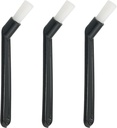 3PCS Coffee Machine Cleaning Brush Semi Automatic Bent Nylon Bristle Brush 25x10mm/0.98 x 0.39 inches Cleaning Brush Used for Coffee Grinders Milk Frothers Soy Milk Machines