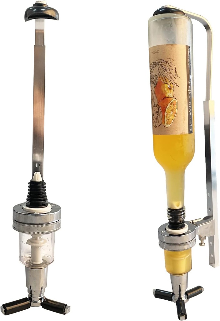 1-Bottle House Liquor Dispenser Wall Mounted Liquor Dispenser Bar Butler Bracket Alcohol Station Whisky Cocktail Tap Home Bar Accessories by GWENBHMTOOL