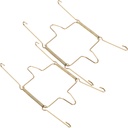 2pcs U-shaped Spring Hooks Plate Wall Hangers Heavy Duty Stainless Steel Plate Holders for Wall Easy Installation