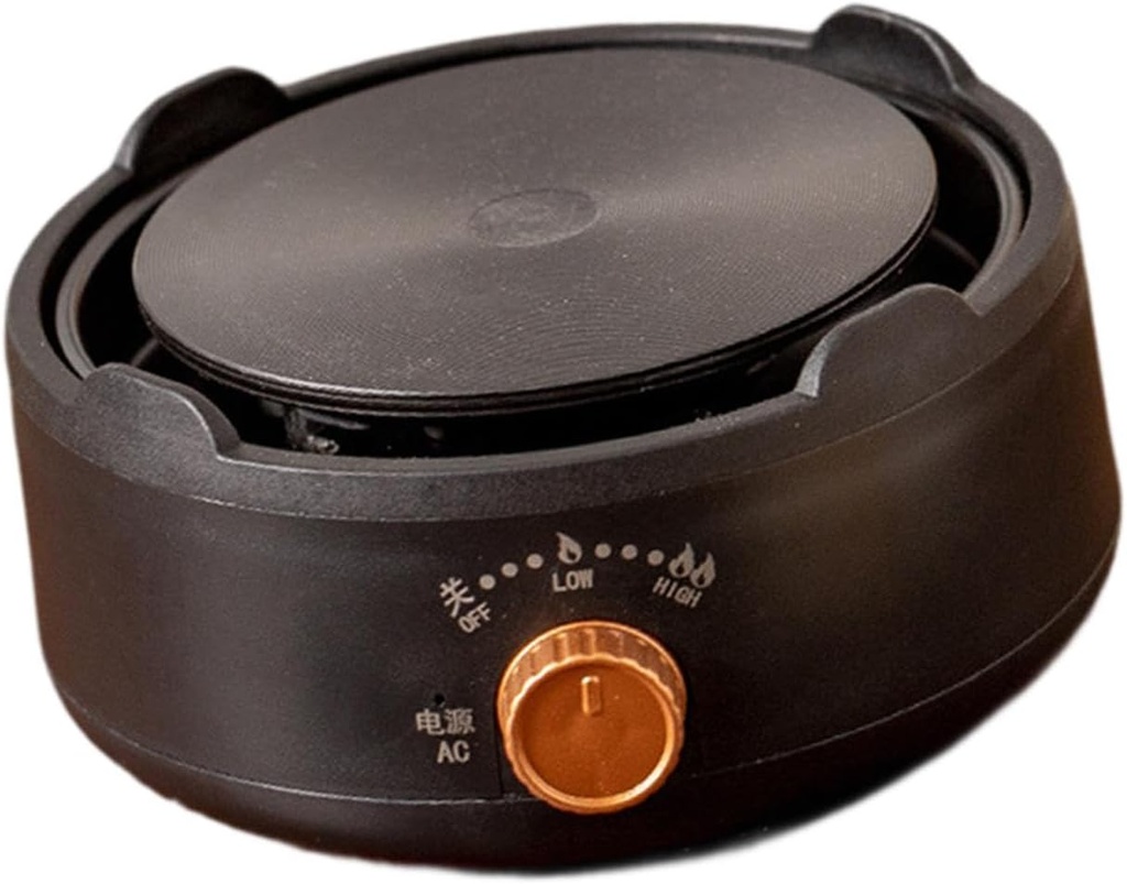 Electric Stovetop,Mini Hot Plate Versatile Cooking Compact Coffee Tea Heater Portable for Home Picnic Kitchen Camping, Black