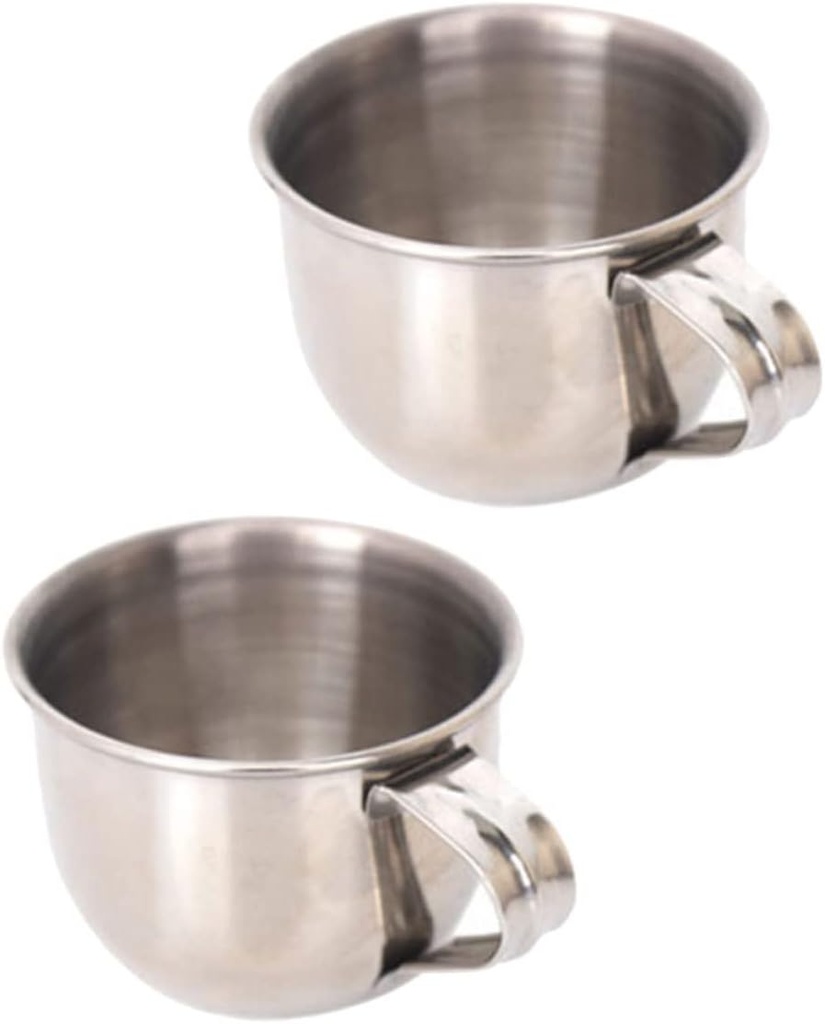 Mini 70ml Stainless Steel Water Cup Rustproof Sake Cup Small Tea Mug for Drinks Portable Travel Use